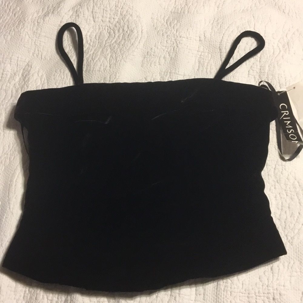 Spaghetti strap formal crop top size 8 NWT